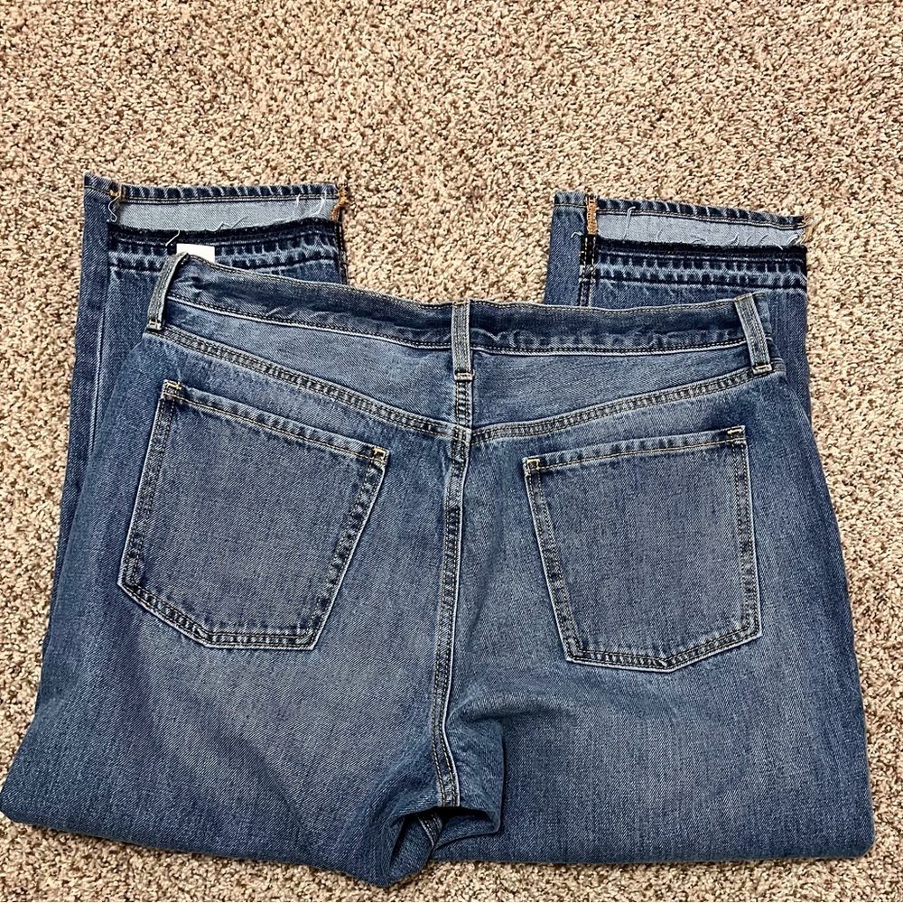 Old Navy High Rise Slouchy Straight Button Fly Size 14 NWT - Picture 6 of 9